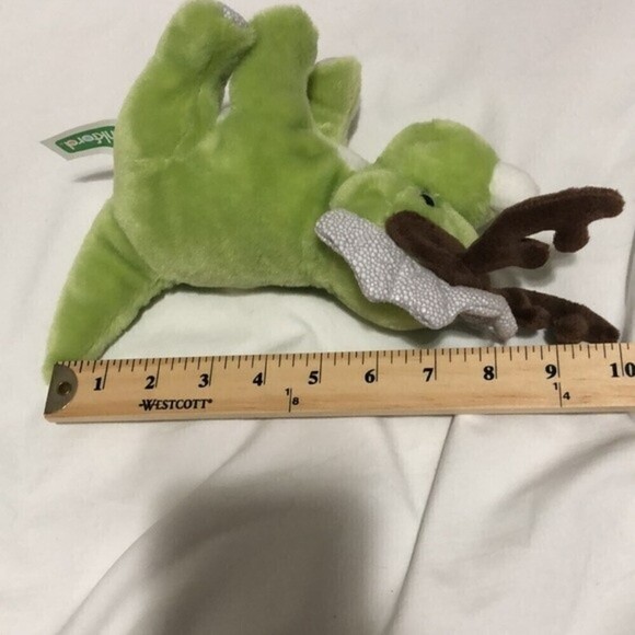 Frankford Baby Christmas Triceratops Green Dinosaur Plushy Holiday - Picture 4 of 5